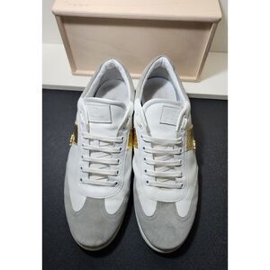 ROBERTO CAVALLI COLOUR BLOCK SNAKE PANEL SNEAKERS size 45